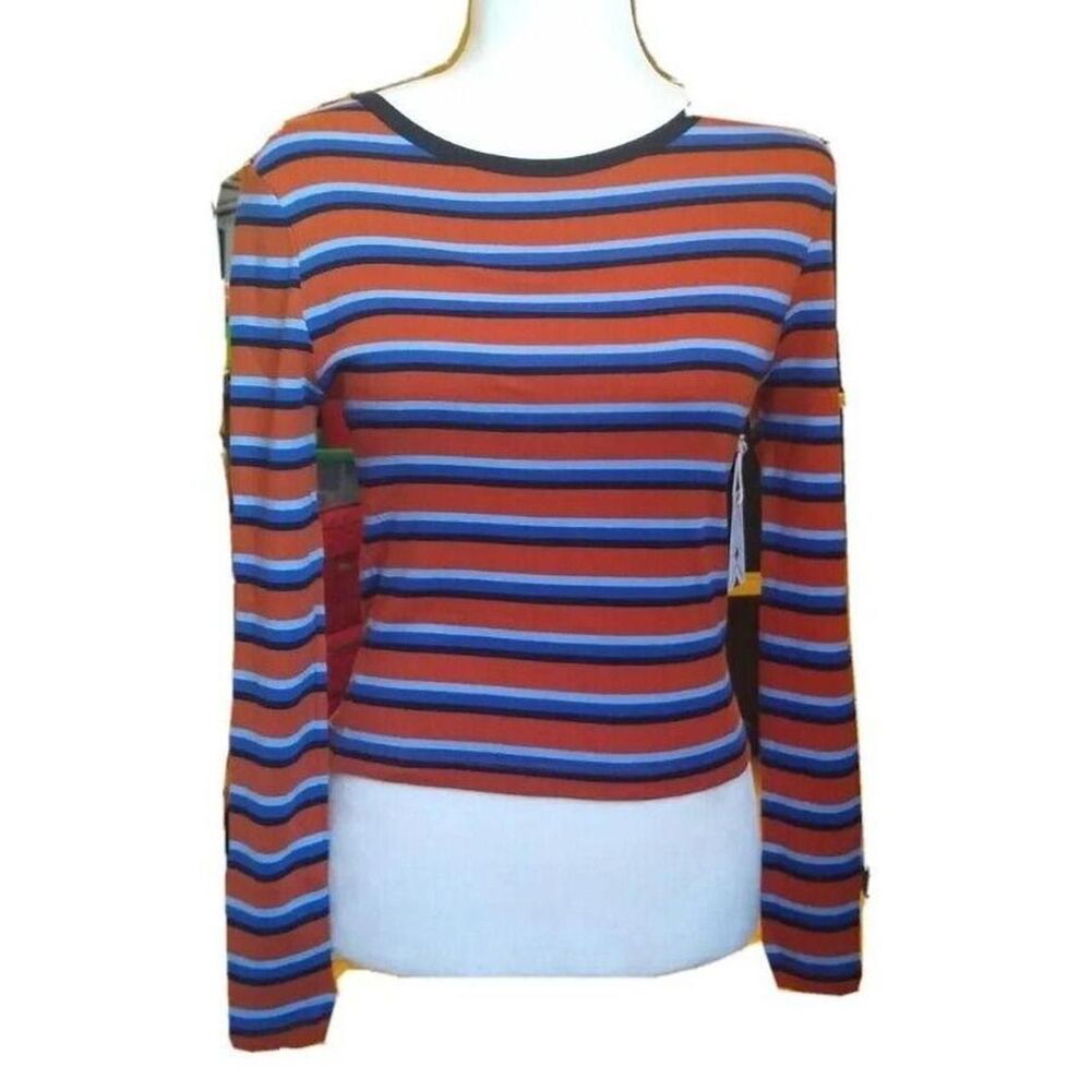 𝅺Forever 21 Stripe Multi Knit Long Sleeve Shirt. Size S